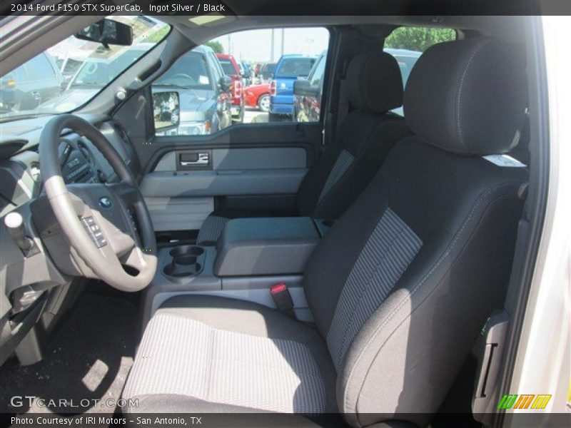 Ingot Silver / Black 2014 Ford F150 STX SuperCab