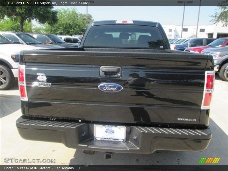 Ingot Silver / Black 2014 Ford F150 STX SuperCab