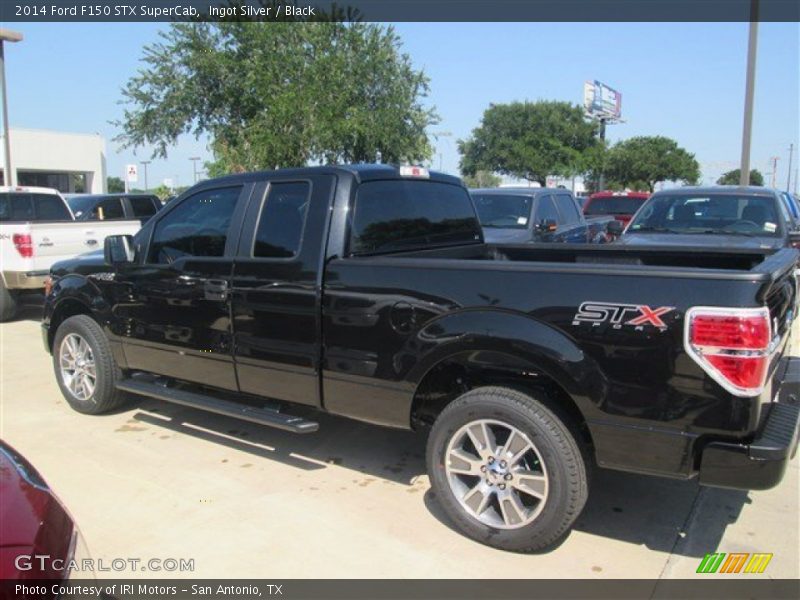 Ingot Silver / Black 2014 Ford F150 STX SuperCab