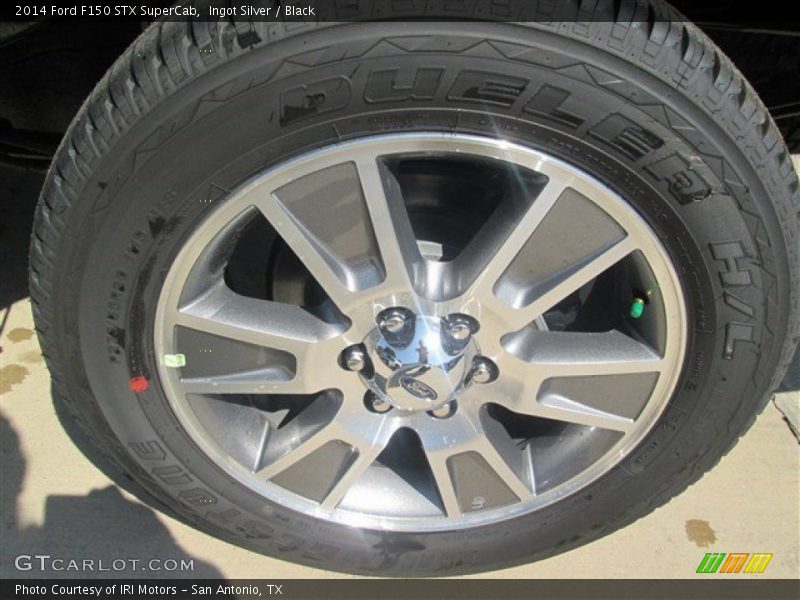 Ingot Silver / Black 2014 Ford F150 STX SuperCab