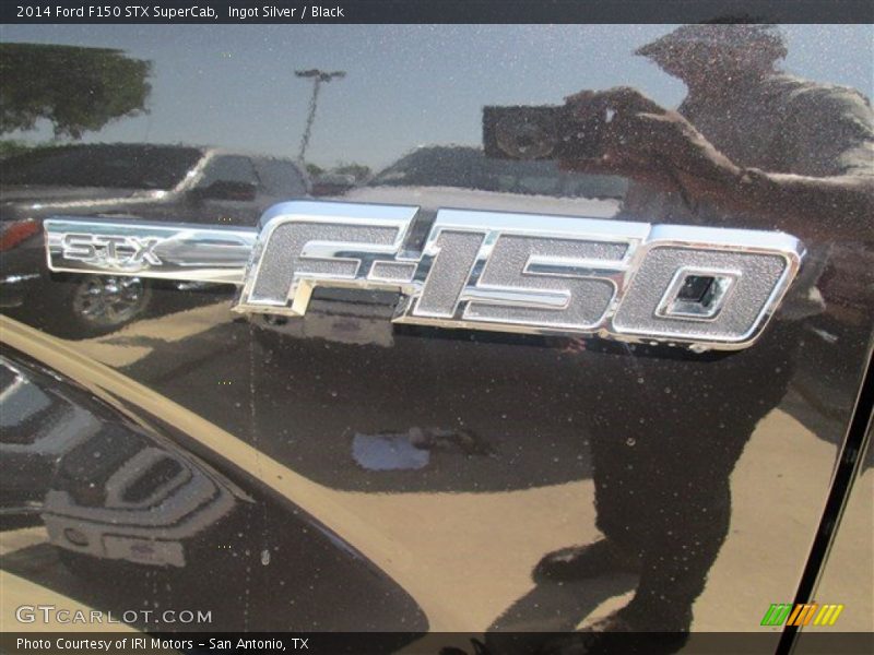 Ingot Silver / Black 2014 Ford F150 STX SuperCab