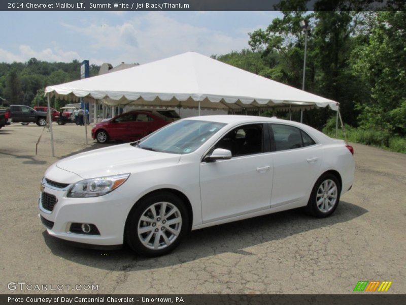 Summit White / Jet Black/Titanium 2014 Chevrolet Malibu LT