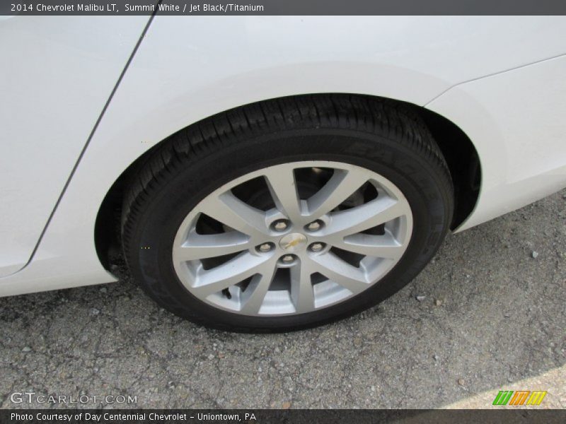 Summit White / Jet Black/Titanium 2014 Chevrolet Malibu LT