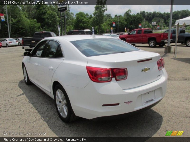 Summit White / Jet Black/Titanium 2014 Chevrolet Malibu LT