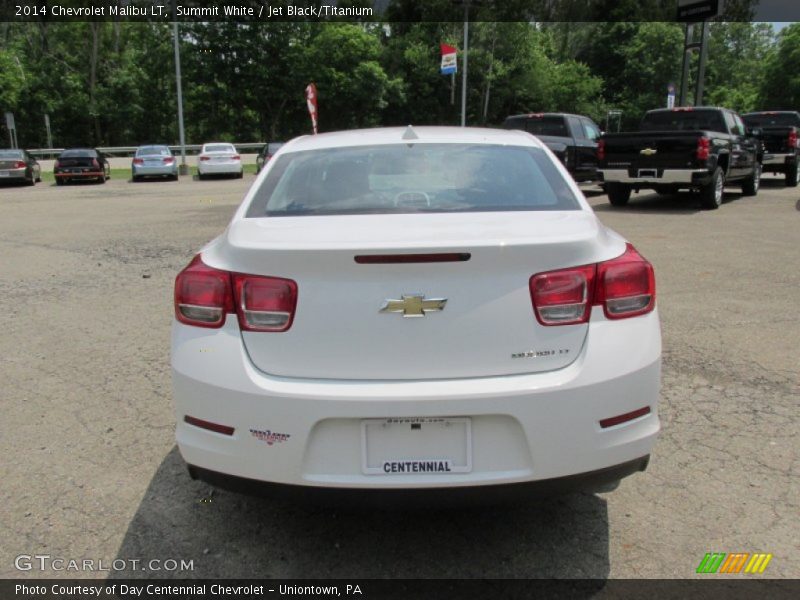 Summit White / Jet Black/Titanium 2014 Chevrolet Malibu LT