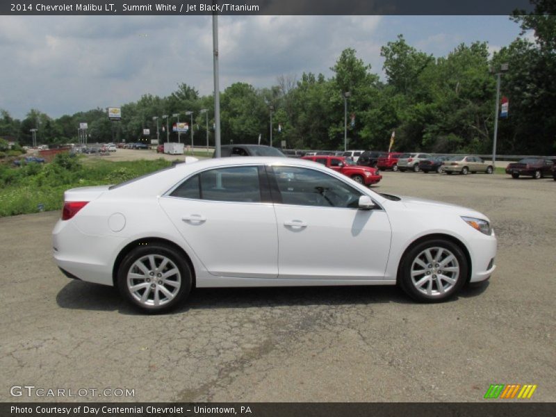 Summit White / Jet Black/Titanium 2014 Chevrolet Malibu LT