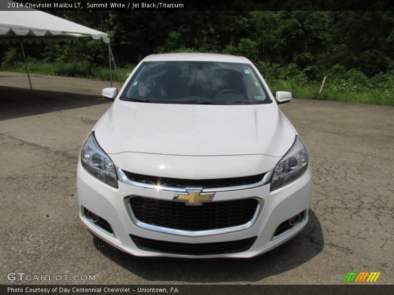 Summit White / Jet Black/Titanium 2014 Chevrolet Malibu LT