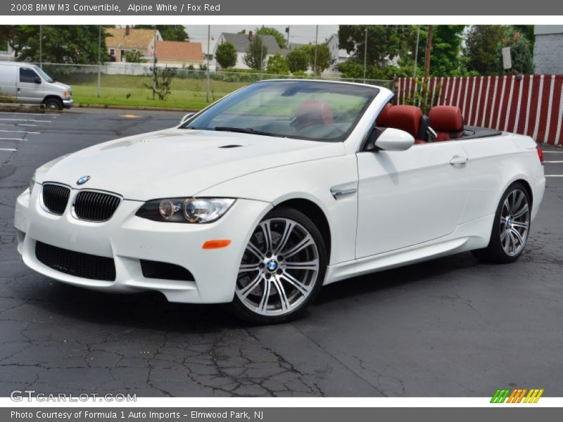 Alpine White / Fox Red 2008 BMW M3 Convertible
