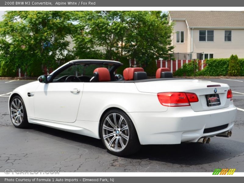 Alpine White / Fox Red 2008 BMW M3 Convertible