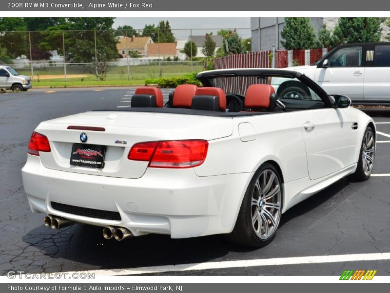 Alpine White / Fox Red 2008 BMW M3 Convertible