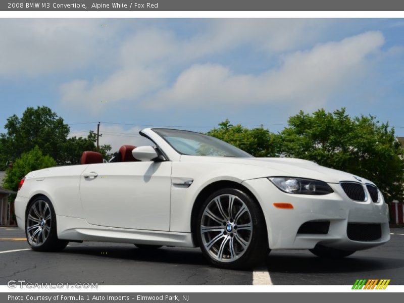 Alpine White / Fox Red 2008 BMW M3 Convertible