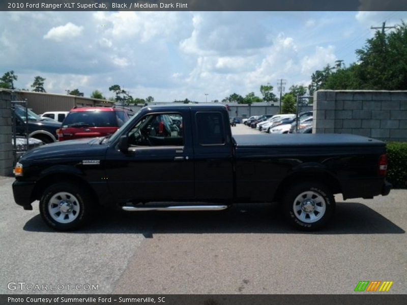 Black / Medium Dark Flint 2010 Ford Ranger XLT SuperCab