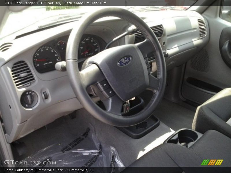 Black / Medium Dark Flint 2010 Ford Ranger XLT SuperCab