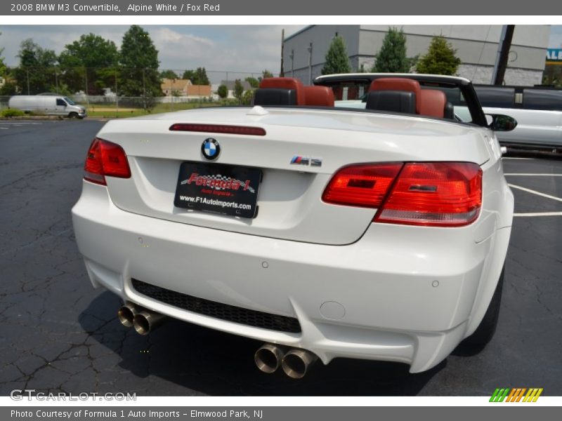 Alpine White / Fox Red 2008 BMW M3 Convertible