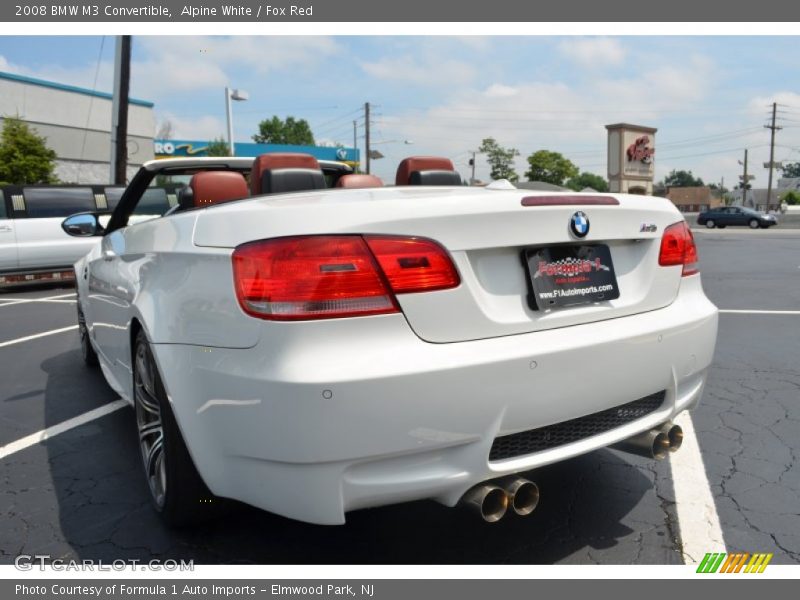 Alpine White / Fox Red 2008 BMW M3 Convertible