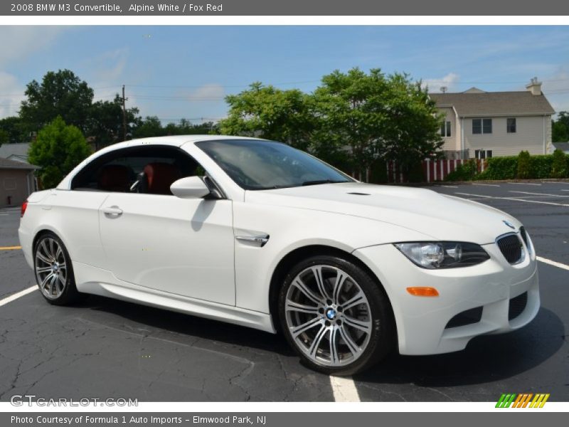 Alpine White / Fox Red 2008 BMW M3 Convertible