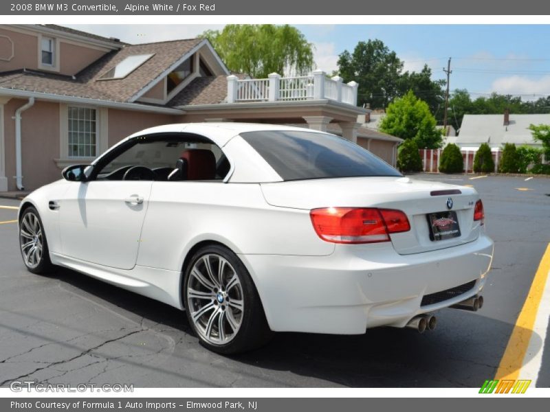 Alpine White / Fox Red 2008 BMW M3 Convertible