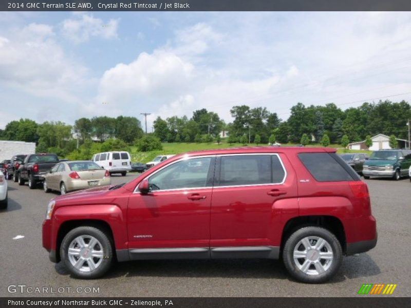 Crystal Red Tintcoat / Jet Black 2014 GMC Terrain SLE AWD