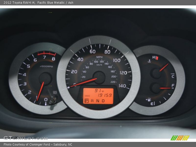 Pacific Blue Metallic / Ash 2012 Toyota RAV4 I4