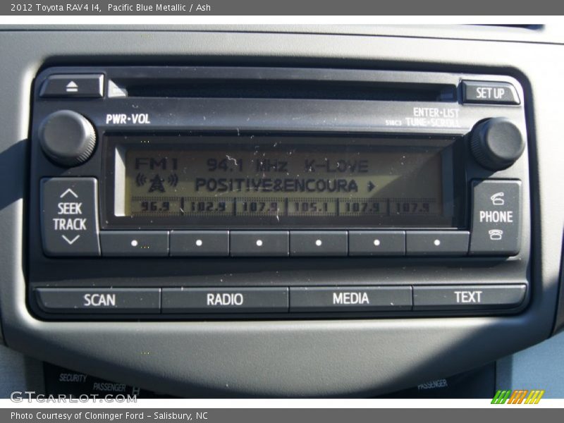 Pacific Blue Metallic / Ash 2012 Toyota RAV4 I4
