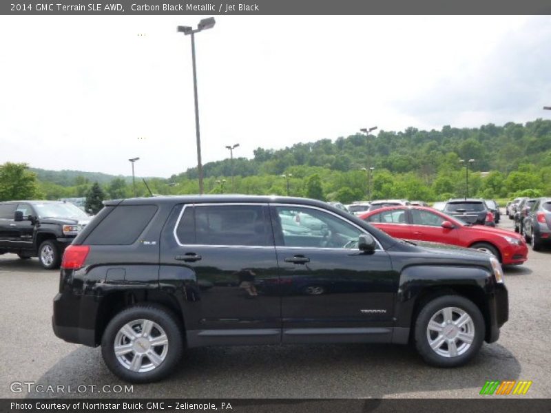 Carbon Black Metallic / Jet Black 2014 GMC Terrain SLE AWD