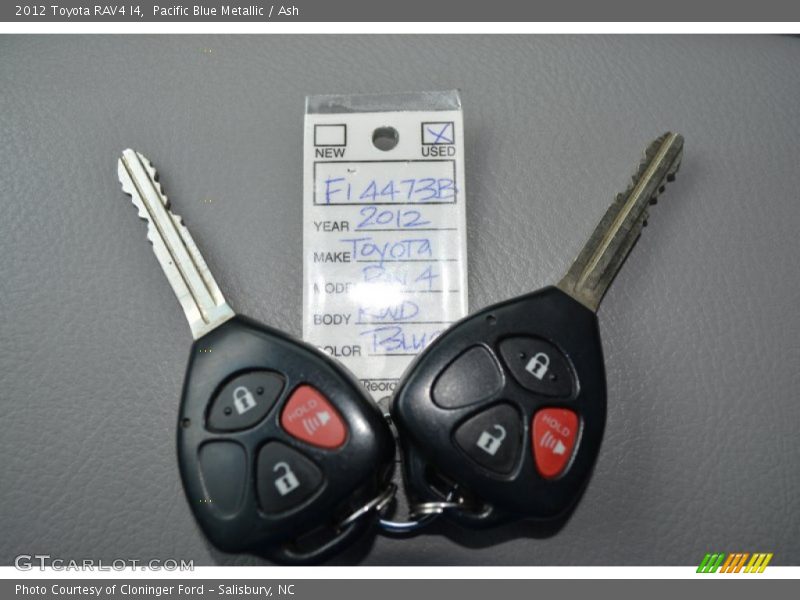 Pacific Blue Metallic / Ash 2012 Toyota RAV4 I4