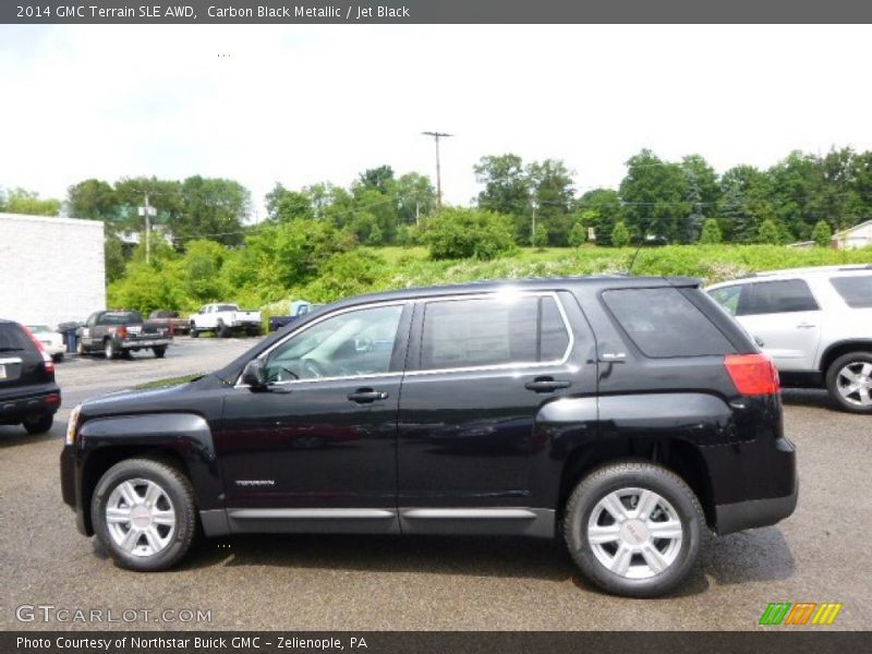 Carbon Black Metallic / Jet Black 2014 GMC Terrain SLE AWD