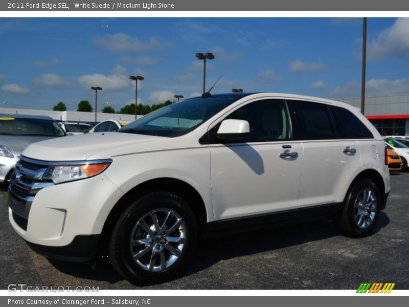 White Suede / Medium Light Stone 2011 Ford Edge SEL