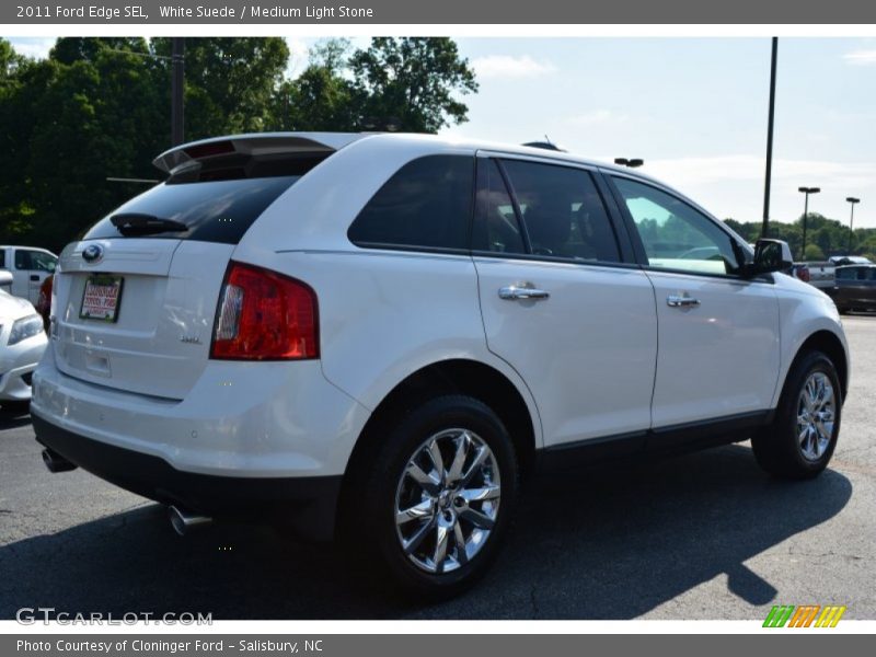 White Suede / Medium Light Stone 2011 Ford Edge SEL