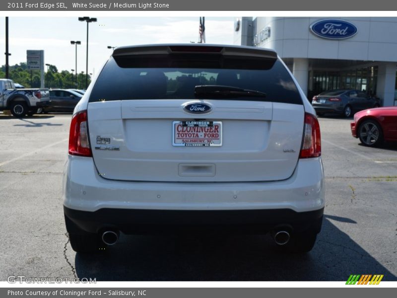 White Suede / Medium Light Stone 2011 Ford Edge SEL