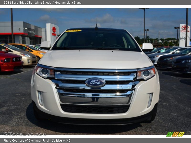 White Suede / Medium Light Stone 2011 Ford Edge SEL