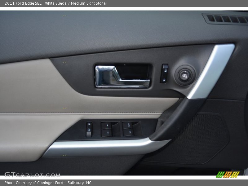 White Suede / Medium Light Stone 2011 Ford Edge SEL