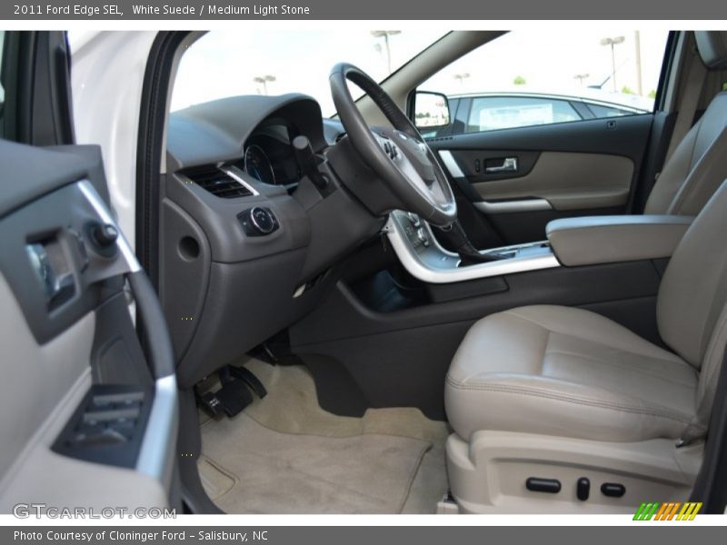 White Suede / Medium Light Stone 2011 Ford Edge SEL