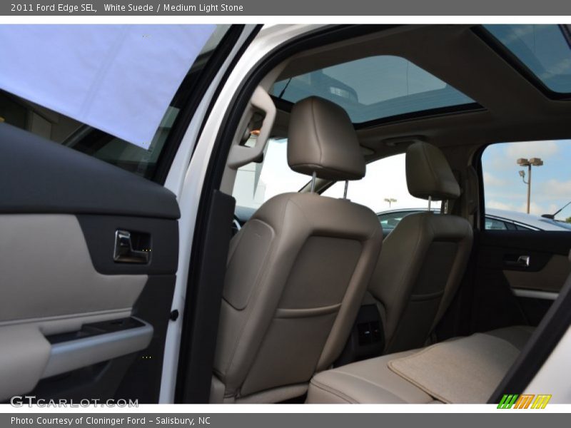 White Suede / Medium Light Stone 2011 Ford Edge SEL