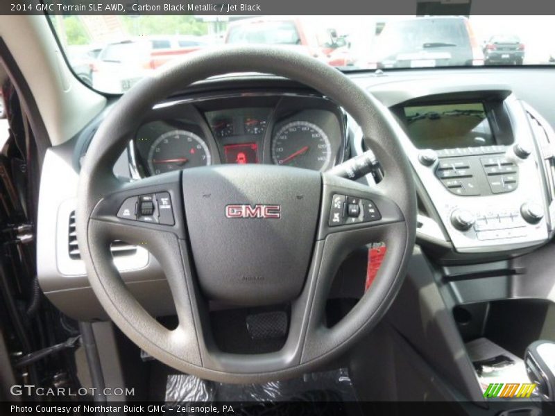 Carbon Black Metallic / Jet Black 2014 GMC Terrain SLE AWD