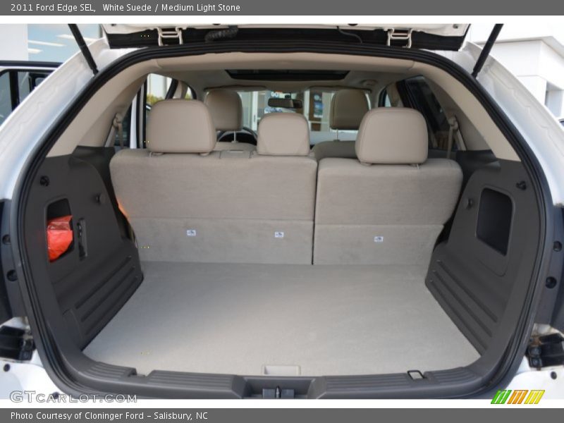 White Suede / Medium Light Stone 2011 Ford Edge SEL