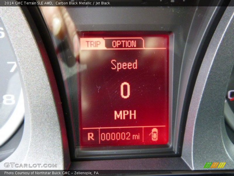 Carbon Black Metallic / Jet Black 2014 GMC Terrain SLE AWD