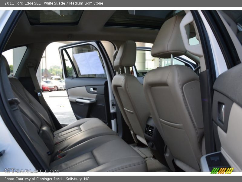 White Suede / Medium Light Stone 2011 Ford Edge SEL