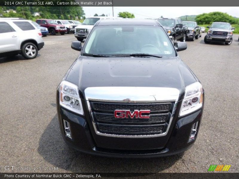 Carbon Black Metallic / Jet Black 2014 GMC Terrain SLE AWD