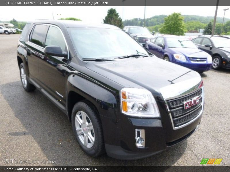 Carbon Black Metallic / Jet Black 2014 GMC Terrain SLE AWD