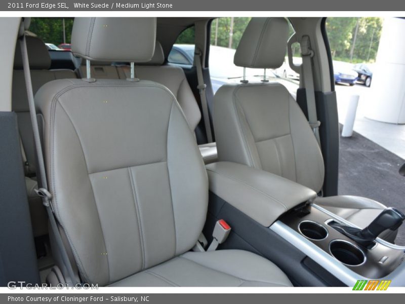 White Suede / Medium Light Stone 2011 Ford Edge SEL