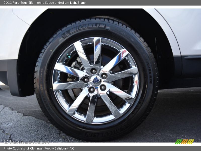 White Suede / Medium Light Stone 2011 Ford Edge SEL