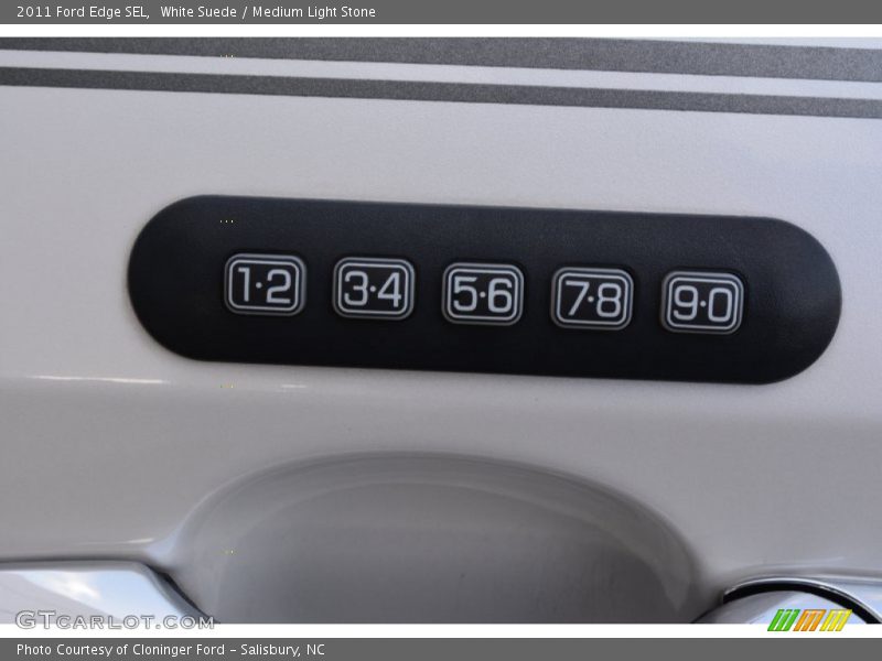 White Suede / Medium Light Stone 2011 Ford Edge SEL