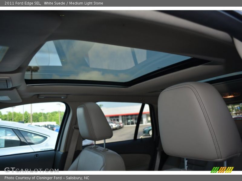 White Suede / Medium Light Stone 2011 Ford Edge SEL