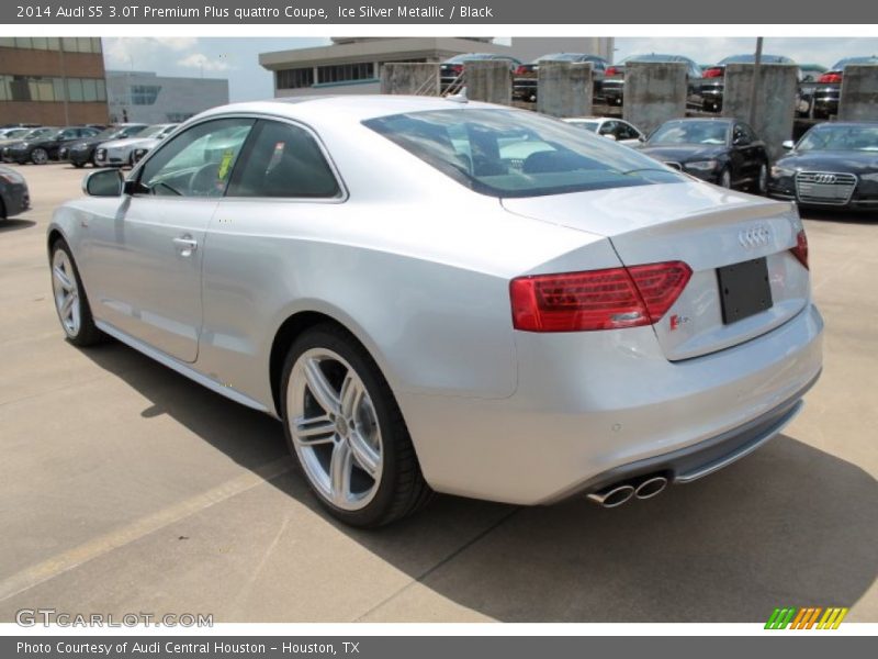 Ice Silver Metallic / Black 2014 Audi S5 3.0T Premium Plus quattro Coupe