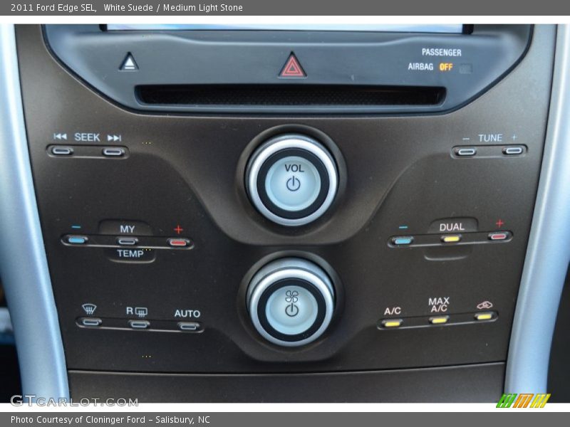 White Suede / Medium Light Stone 2011 Ford Edge SEL