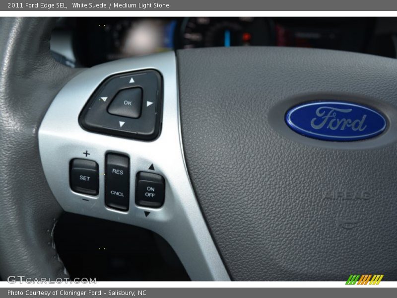 White Suede / Medium Light Stone 2011 Ford Edge SEL