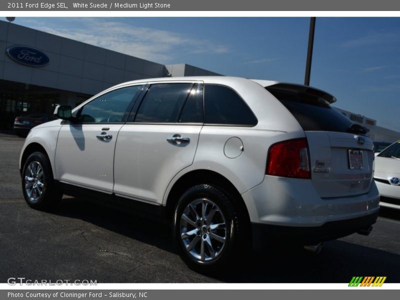 White Suede / Medium Light Stone 2011 Ford Edge SEL