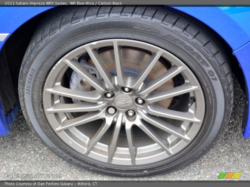 WR Blue Mica / Carbon Black 2011 Subaru Impreza WRX Sedan