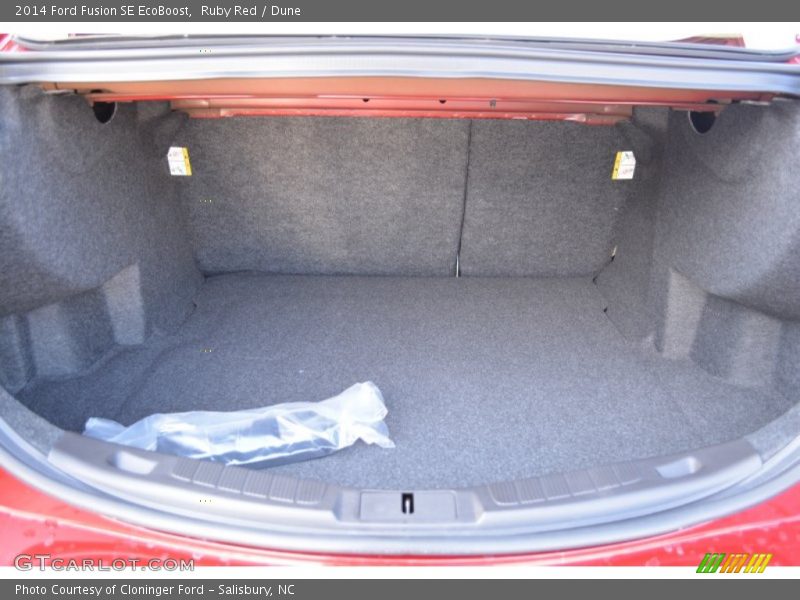 Ruby Red / Dune 2014 Ford Fusion SE EcoBoost